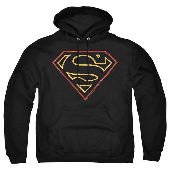 Superman - Colored Shield Adult Pull Over Hoodie