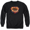 Superman - Space Burst Shield Adult Crewneck Sweatshirt