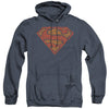 Superman - Messy S Adult Heather Hoodie