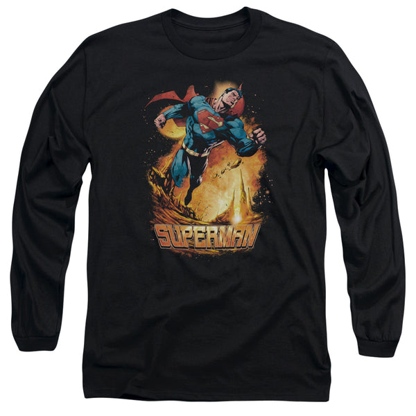 Superman - Space Case Adult Long Sleeve Shirt