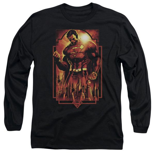 Superman - Metropolis Deco Adult Long Sleeve Shirt