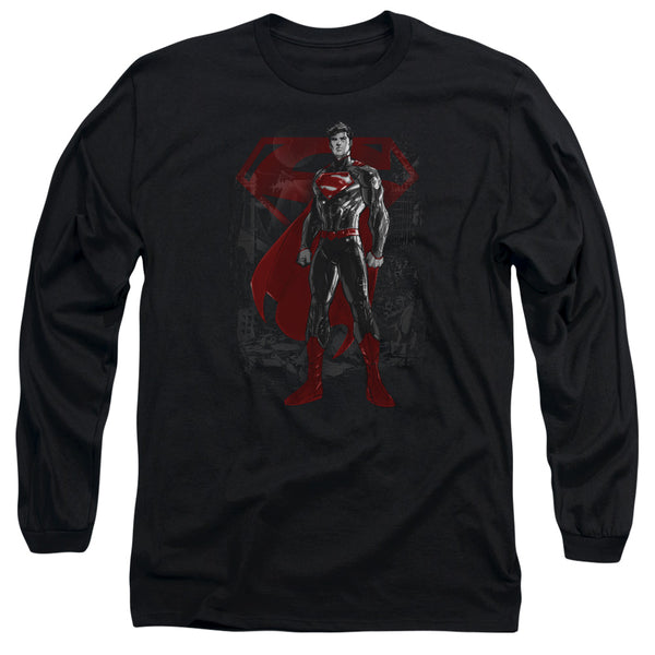 Superman - Aftermath Adult Long Sleeve Shirt