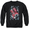 Superman - Heat Blast Adult Crewneck Sweatshirt