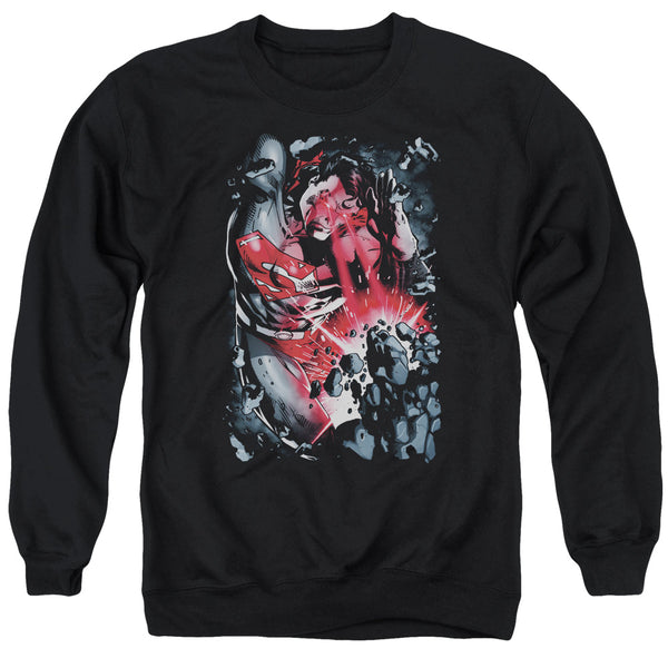 Superman - Heat Blast Adult Crewneck Sweatshirt