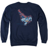 Superman - Scribble & Soar Adult Crewneck Sweatshirt