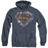 Superman - Storm Cloud Supes Adult Heather Hoodie