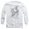 Superman - Exploding Space Sketch Adult Long Sleeve Shirt