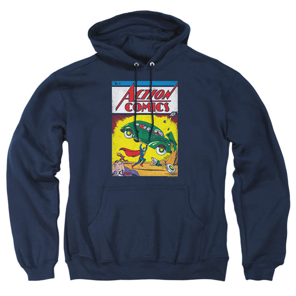 Superman - Action No. 1 Adult Pull Over Hoodie