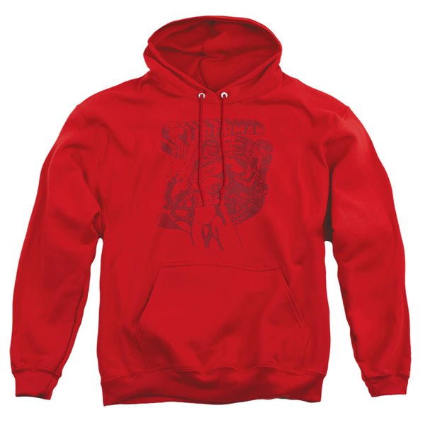 Superman - Code Red Adult Pull Over Hoodie