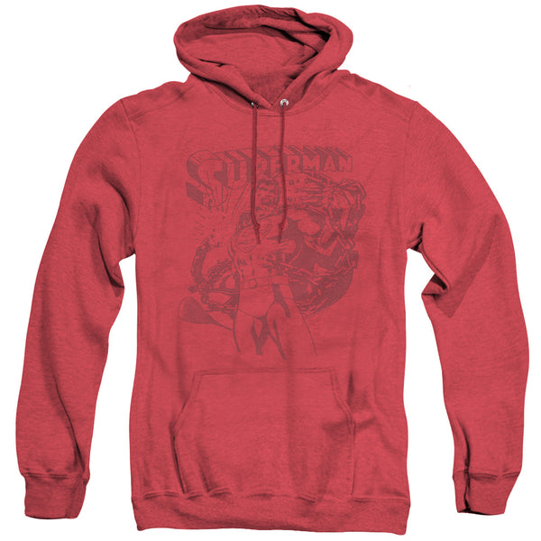 Superman - Code Red Adult Heather Hoodie