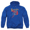 Superman - Life Like Action Adult Pull Over Hoodie
