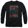 Superman - Head Bang Adult Long Sleeve Shirt
