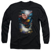 Superman - In The Sky Adult Long Sleeve Shirt