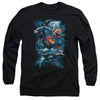 Superman - Stormy Flight Adult Long Sleeve Shirt