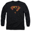 Superman - S Shield Knockout Adult Long Sleeve Shirt