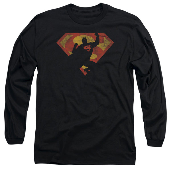 Superman - S Shield Knockout Adult Long Sleeve Shirt