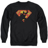 Superman - S Shield Knockout Adult Crewneck Sweatshirt