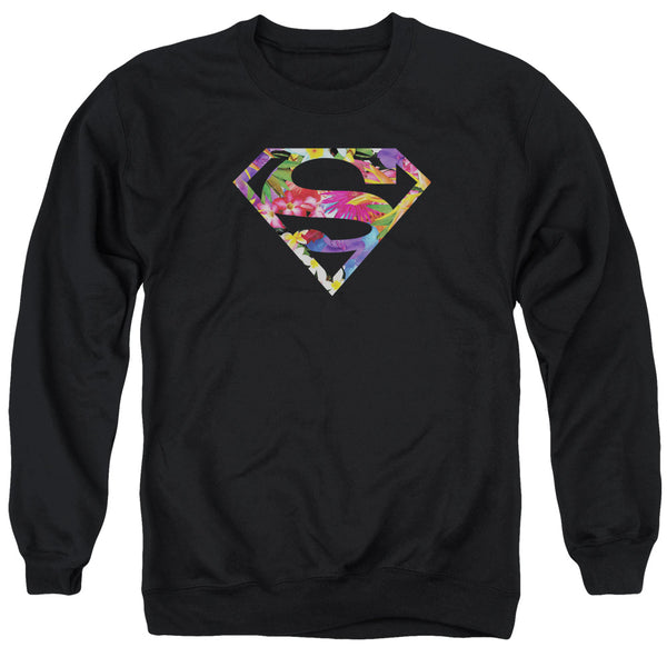 Superman - Hawaiian Shield Adult Crewneck Sweatshirt