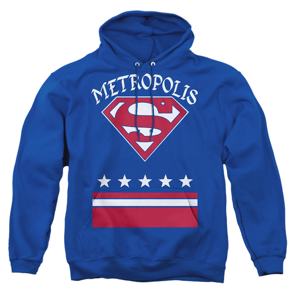 Superman - Metropolis Stars And Stripes Adult Pull Over Hoodie