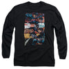 Superman - Torn Collage Adult Long Sleeve Shirt