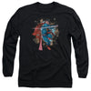 Superman - Rock Breaker Adult Long Sleeve Shirt
