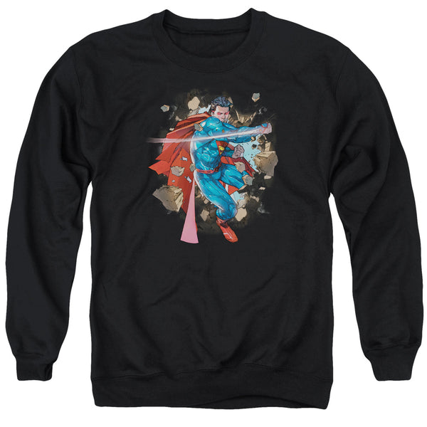 Superman - Rock Breaker Adult Crewneck Sweatshirt