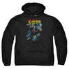 Superman - Through The Rubble Adult Pull Over Hoodie