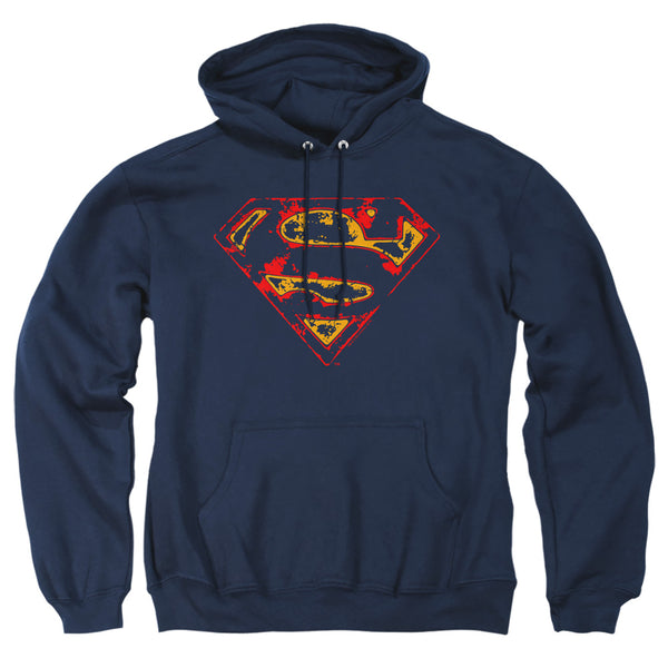Superman - Super Distressed Adult Pull Over Hoodie