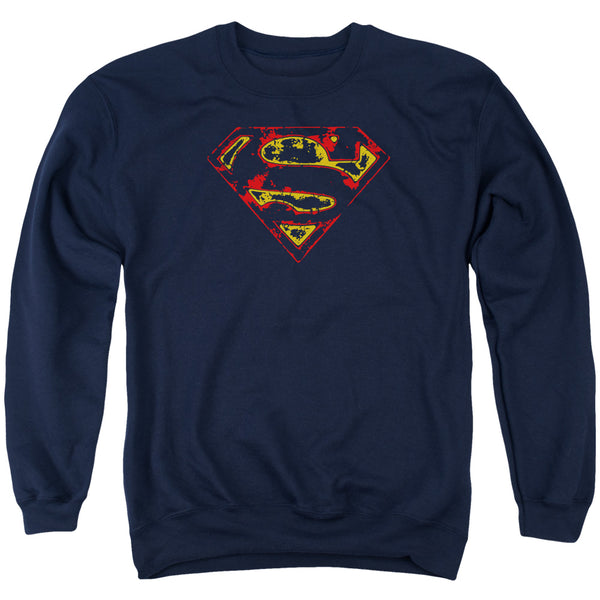 Superman - Super Distressed Adult Crewneck Sweatshirt