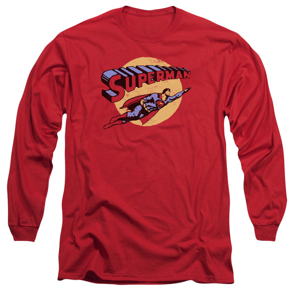 Superman - Fly By Adult Long Sleeve Shirt