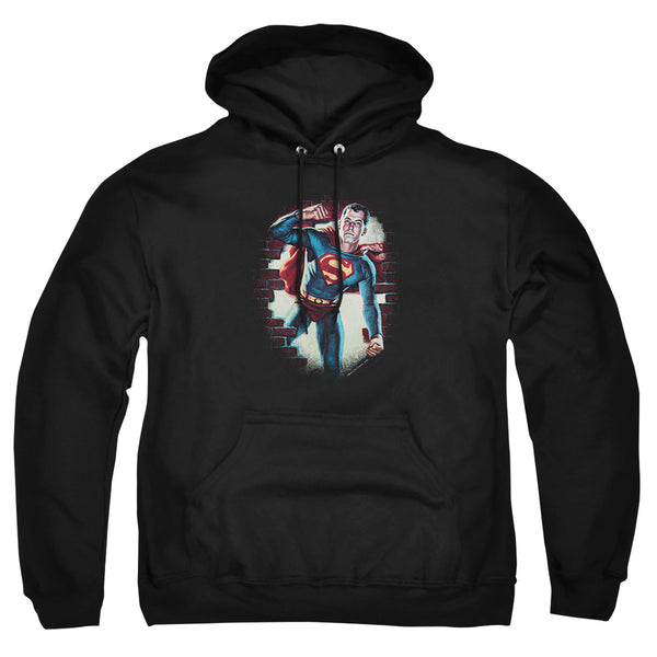 Superman - Vintage Steel Adult Pull Over Hoodie