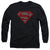 Superman - Elephant Rose Shield Adult Long Sleeve Shirt