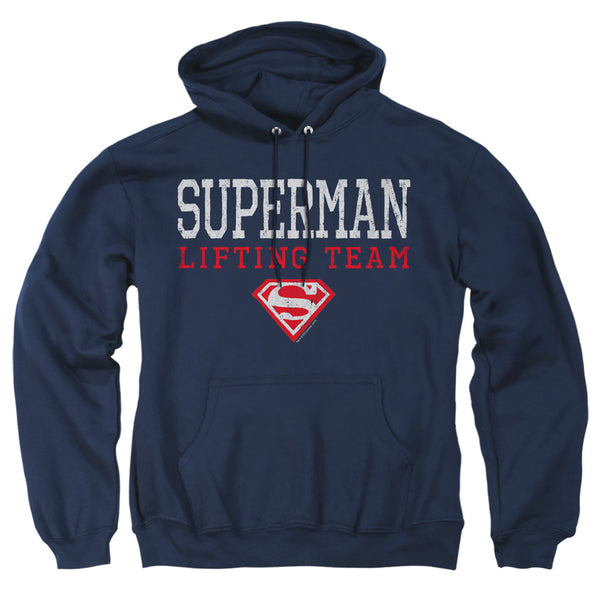 Superman - Lifting Team Adult Pull Over Hoodie