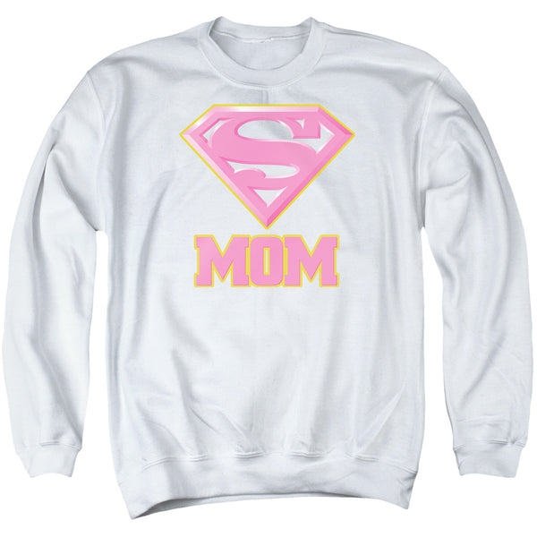 Superman - Super Mom Pink Adult Crewneck Sweatshirt