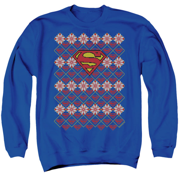 Superman - Superman Christmas Sweater Adult Crewneck Sweatshirt