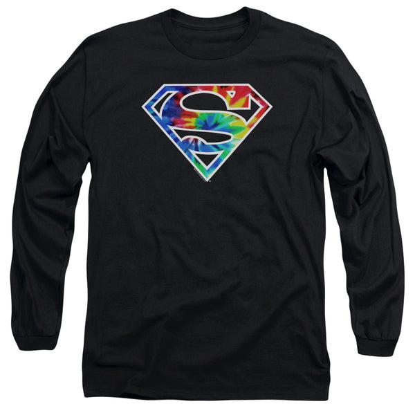 Superman - Superman Tie Dye Logo Adult Long Sleeve Shirt