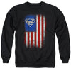Superman - Old Glory Shield Adult Crewneck Sweatshirt