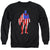 Superman - Flag Silhouette Adult Crewneck Sweatshirt