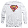 Superman - Airbrush Shield Adult Long Sleeve Shirt