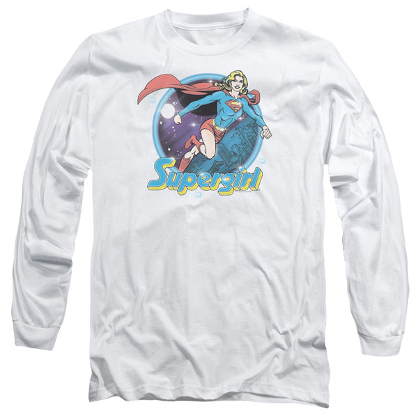 Superman - Supergirl Airbrush Adult Long Sleeve Shirt