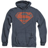 Superman - Vintage Shield Collage Adult Heather Hoodie