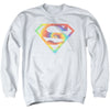 Superman - Spiral Tie Dye Logo Adult Crewneck Sweatshirt
