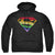 Superman - Rough Rainbow Logo Adult Pull Over Hoodie