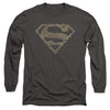 Superman - Rough Animal Logo Adult Long Sleeve Shirt