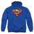 Superman - Superman Airbrush Logo Adult Pull Over Hoodie