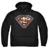 Superman - Chained Shield Adult Pull Over Hoodie