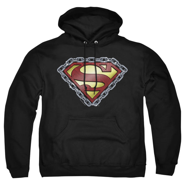 Superman - Chained Shield Adult Pull Over Hoodie