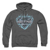 Superman - Man Of Steel Shield Adult Pull Over Hoodie