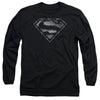 Superman - Barbed Wire Adult Long Sleeve Shirt