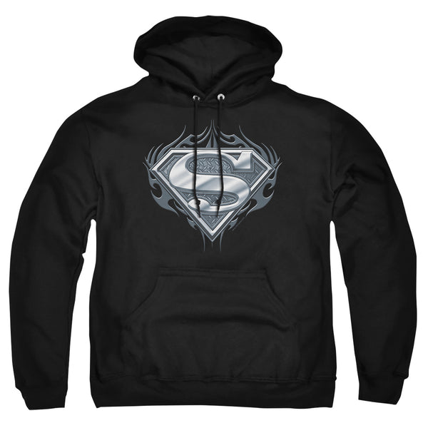Superman - Biker Metal Adult Pull Over Hoodie
